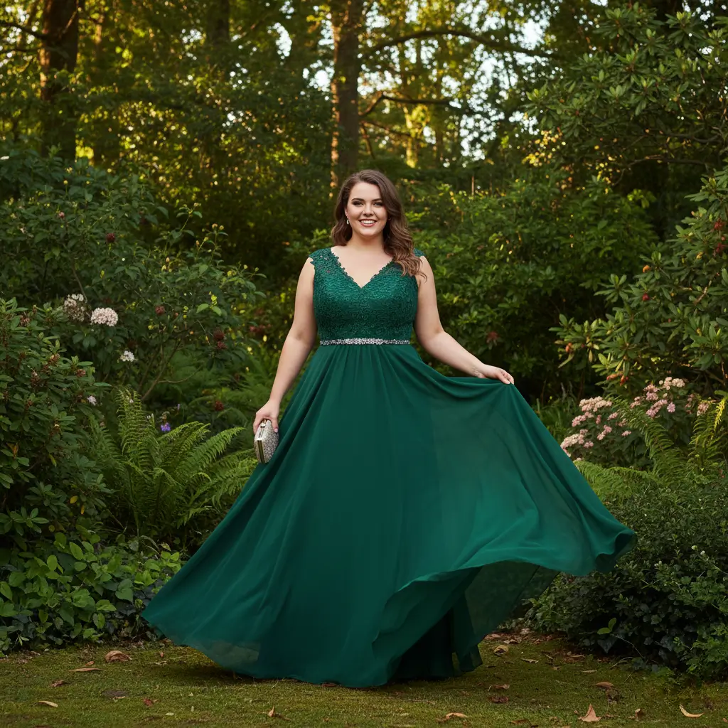 Suknia wieczorowa plus size dostępna do wypożyczenia