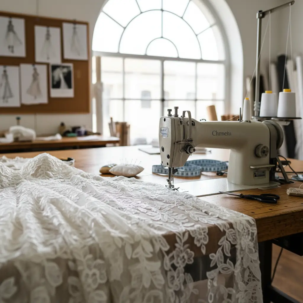 Indywidualne szycie sukni ślubnej plus size w atelier krawieckim