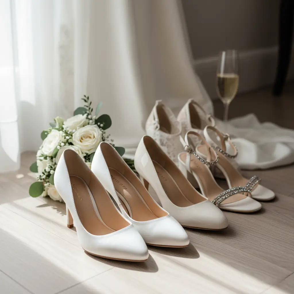 Buty ślubne w dużych rozmiarach &ndash; cz&oacute;łenka i sandałki ślubne